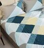 Multicolor Geometric 152 TC Microfiber Queen Sized Bed Sheets with 2 Pillow Covers