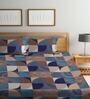 Multicolor Geometric 180 TC Poly Cotton Double Bedsheet With 2 Pillow Cover