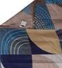 Multicolor Geometric 180 TC Poly Cotton Double Bedsheet With 2 Pillow Cover