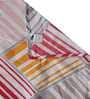 Multicolor Geometric 180 TC Poly Cotton Single Bedsheet with 1 Pillow Cover