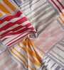 Multicolor Geometric 180 TC Poly Cotton Single Bedsheet with 1 Pillow Cover