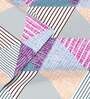 Multicolor Geometric 192 TC Microfiber (Set of 4) Double Bed Bedding Sets