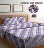 Multicolor Geometric 210 TC Poly Cotton (Set of 4) Double Bed Bedding Sets
