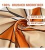 Multicolor Geometric 220 TC Cotton Blend Fitted Double Bedsheet With 2 Pillow Covers