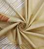 Yellow Geometric 250 TC Cotton King Fitted Bedsheet with 2 Pillow Covers