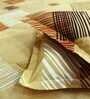 Yellow Geometric 250 TC Cotton King Fitted Bedsheet with 2 Pillow Covers