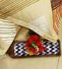 Yellow Geometric 250 TC Cotton King Fitted Bedsheet with 2 Pillow Covers