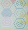 Multicolor Geometric 300 TC Cotton Blend Double Bedsheet with 2 Pillow covers