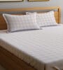 Multicolor Geometric 300 TC Cotton Blend Double Bedsheet with 2 Pillow covers