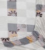 Multicolor Geometric 300 TC Cotton Blend  Double Bedsheet with 2 Pillow covers