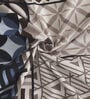 Multicolor Geometric 300 TC Cotton Blend Double Bedsheet with 2 Pillow covers