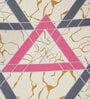 Multicolor Geometric 300 TC Cotton Blend Double Bedsheet with 2 Pillow covers