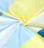 Multicolor Checkered 300 TC Cotton Blend King Sized Bed Sheets with 2 Pillow Covers