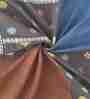 Multicolor Abstract 300 TC Cotton Blend King Sized Bed Sheets with 2 Pillow Covers