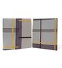 Multicolor Geometric 300 TC Cotton Blend King Sized Fitted Bed Sheets with 2 Pillow Covers