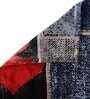 Multicolor Geometric 300 TC Cotton Blend Double King Sized Bedsheet With 2 Pillow Covers