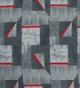 Multicolor Geometric 300 TC Cotton Blend King Sized Bedsheet With 2 Pillow Covers