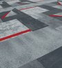 Multicolor Geometric 300 TC Cotton Blend King Sized Bedsheet With 2 Pillow Covers