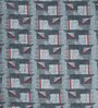 Multicolor Geometric 300 TC Cotton Blend King Sized Bedsheet With 2 Pillow Covers
