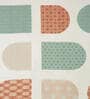Multicolor Geometric 300 TC Cotton Fitted Single Bedsheet with 1 Pillow Cover