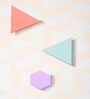 Multicolor Geometric 300 TC Cotton Fitted Single Bedsheet with 1 Pillow Cover
