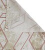 Multicolor Geometric 300 TC Cotton King Sized Bed Sheets with 2 Pillow Covers