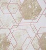 Multicolor Geometric 300 TC Cotton King Sized Bed Sheets with 2 Pillow Covers
