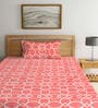 Multicolor Geometric 300 TC Cotton Single Bedsheet with 1 Pillow Cover