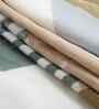 Green Geometric 300 TC Glaze Cotton Fitted Bed Sheet Super King with 2 Pillow Covers Essential Collection