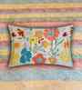 Multicolor Geometric 400 TC Cotton Queen Flat Bedsheet with 2 Pillow Covers Essential Collection