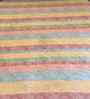 Multicolor Geometric 400 TC Cotton Queen Flat Bedsheet with 2 Pillow Covers Essential Collection