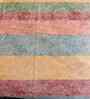 Multicolor Geometric 400 TC Cotton Queen Flat Bedsheet with 2 Pillow Covers Essential Collection