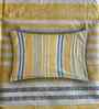 Yellow Geometric 400 TC Cotton Single bed Flat Bedsheet with 1 Pillow Covers Essential Collection