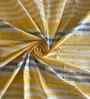 Yellow Geometric 400 TC Cotton Single bed Flat Bedsheet with 1 Pillow Covers Essential Collection