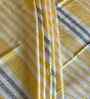 Yellow Geometric 400 TC Cotton Single bed Flat Bedsheet with 1 Pillow Covers Essential Collection