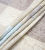 Cream Geometric 400 TC Cotton Super King Bedsheet with 2 Pillow Covers Luxury Series Collection