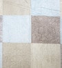 Cream Geometric 400 TC Cotton Super King Bedsheet with 2 Pillow Covers Luxury Series Collection