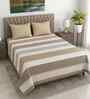 Multicolor Geometric 400 TC Cotton Super King Flat Bedsheet with 2 Pillow Covers Essential Collection