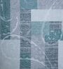 Blue Geometric 400 TC Cotton Superking Size Bedsheet With 2 Pillow Covers