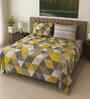 Multicolor Geometric 400 TC Cotton SuperKing Sized Double Bedsheet with 2 Pillow Covers Luxury Series Collection