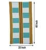 Multicolor Geometric Cotton 40x20 Inches Machine Made Floor Runner