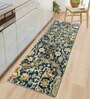 Multicolor Geometric Microfiber 5 ft x 2 ft Machine Made Runner
