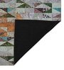Multicolor Geometric Polyester 4' X 6' Machine Made Carpet
