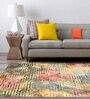 Multicolor Geometric Polyester 4' X 6' Machine Made Carpet
