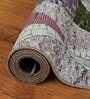 Multicolor Geometric Polyester 4' X 6' Machine Made Carpet