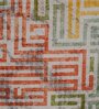 Multicolor Geometric Polyester 6' X 9' Machine Made Carpet