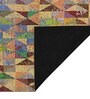 Multicolor Geometric Polyester 8' X 10' Machine Made Carpet