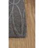 Grey Abstract Wool & Viscose 5 ft X 8 ft Hand Tufted Carpet