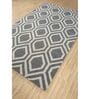 Multicolor Geometric Wool & Viscose 5 ft X 8 ft Hand Tufted Carpet