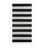 Black and White Striped Wool 4 ft X 6 ft Hand Woven Dhurrie